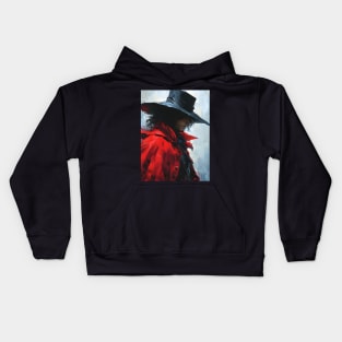 Bloodlust Chronicles: Immortal Bounty Hunts, Gothic Vampire Saga, and Supernatural Adventure in Anime-Manga Art Kids Hoodie